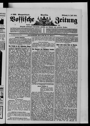 Vossische Zeitung on Jul 3, 1912