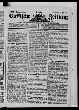 Vossische Zeitung vom 04.07.1912