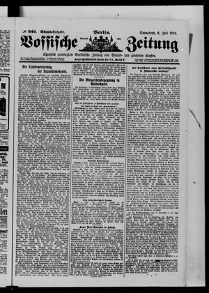 Vossische Zeitung vom 06.07.1912