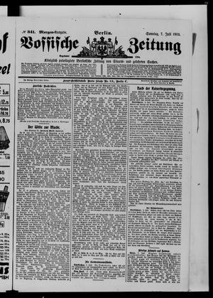 Vossische Zeitung vom 07.07.1912