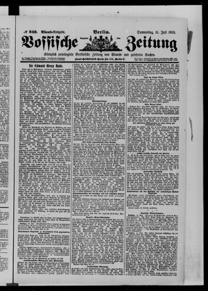Vossische Zeitung vom 11.07.1912