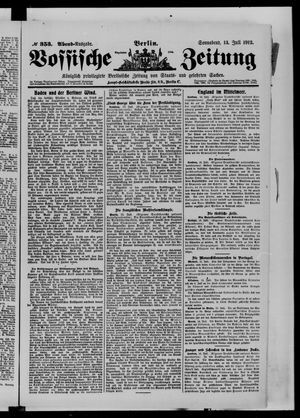 Vossische Zeitung on Jul 13, 1912