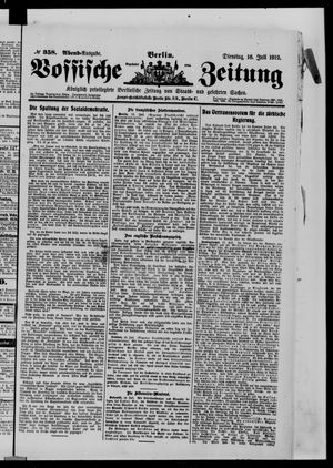 Vossische Zeitung vom 16.07.1912