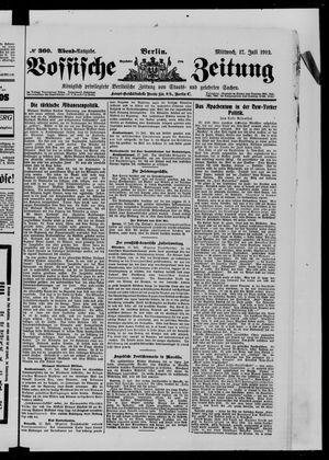 Vossische Zeitung vom 17.07.1912