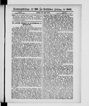 Vossische Zeitung on Jul 21, 1912