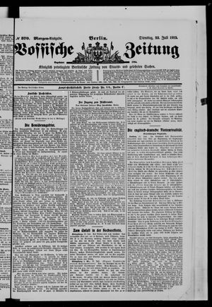 Vossische Zeitung on Jul 23, 1912