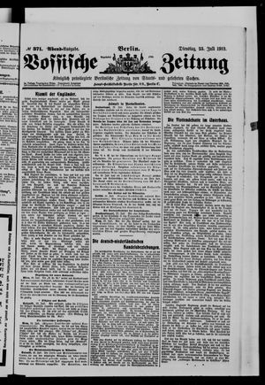 Vossische Zeitung vom 23.07.1912