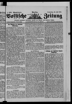 Vossische Zeitung vom 25.07.1912