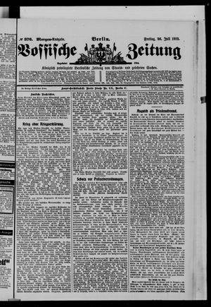 Vossische Zeitung vom 26.07.1912