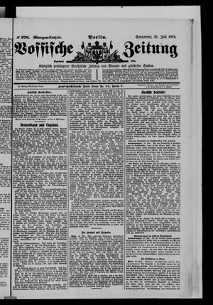 Vossische Zeitung on Jul 27, 1912