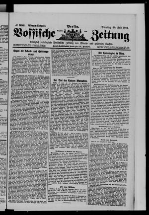 Vossische Zeitung vom 30.07.1912