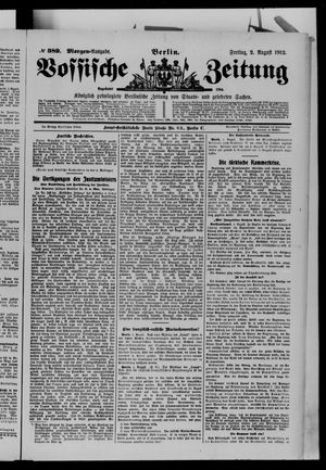 Vossische Zeitung vom 02.08.1912