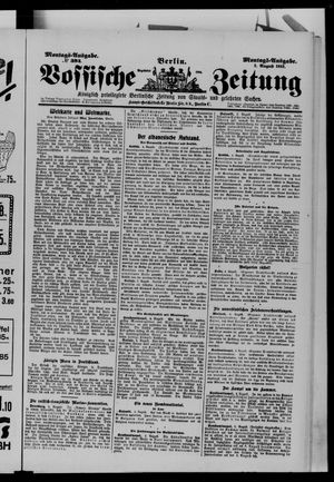 Vossische Zeitung vom 05.08.1912