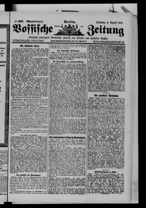 Vossische Zeitung vom 06.08.1912