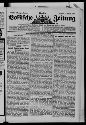 Vossische Zeitung vom 07.08.1912