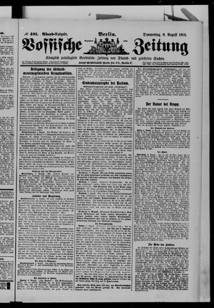 Vossische Zeitung vom 08.08.1912