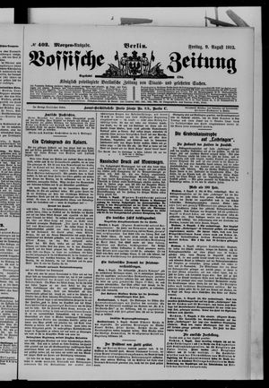 Vossische Zeitung vom 09.08.1912