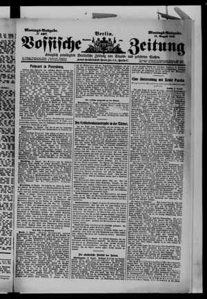 Vossische Zeitung on Aug 12, 1912