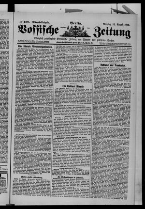 Vossische Zeitung vom 12.08.1912