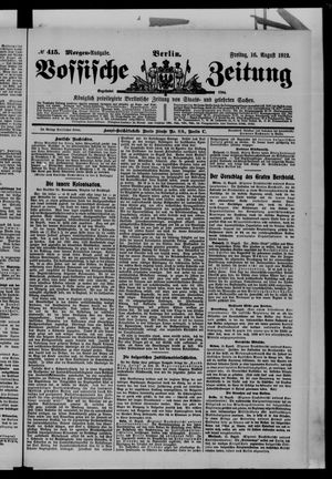 Vossische Zeitung vom 16.08.1912