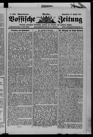 Vossische Zeitung on Aug 17, 1912