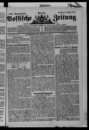 Vossische Zeitung vom 18.08.1912