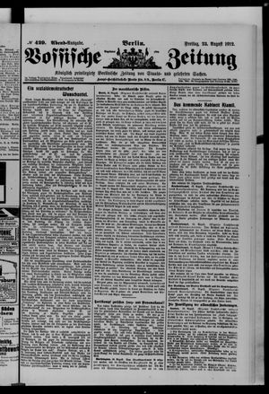 Vossische Zeitung vom 23.08.1912