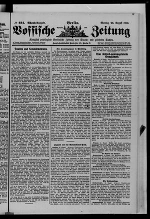 Vossische Zeitung vom 26.08.1912