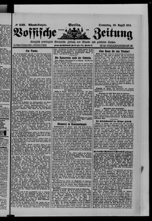 Vossische Zeitung vom 29.08.1912