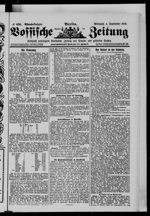 Vossische Zeitung vom 04.09.1912