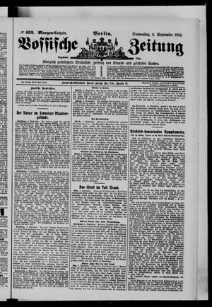 Vossische Zeitung vom 05.09.1912