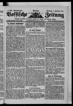 Vossische Zeitung vom 07.09.1912
