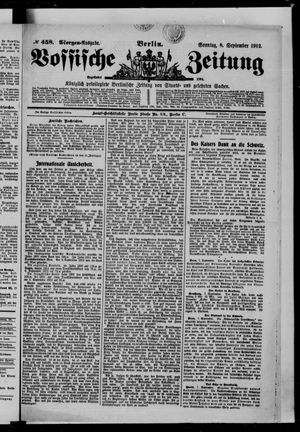 Vossische Zeitung vom 08.09.1912