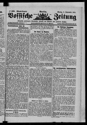 Vossische Zeitung vom 09.09.1912