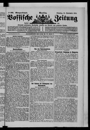 Vossische Zeitung vom 10.09.1912