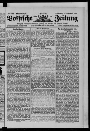 Vossische Zeitung vom 12.09.1912