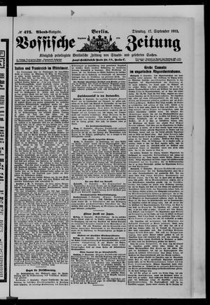 Vossische Zeitung vom 17.09.1912