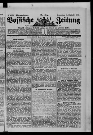 Vossische Zeitung vom 19.09.1912