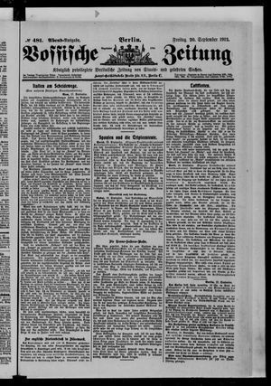 Vossische Zeitung vom 20.09.1912