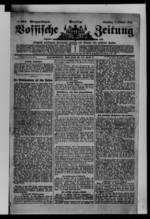 Vossische Zeitung vom 01.10.1912