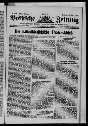 Vossische Zeitung vom 04.10.1912