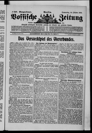 Vossische Zeitung vom 10.10.1912