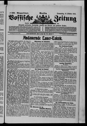 Vossische Zeitung vom 17.10.1912