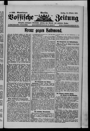Vossische Zeitung on Oct 18, 1912