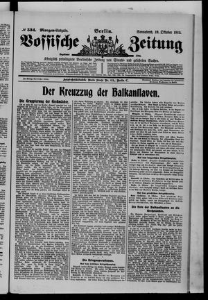 Vossische Zeitung vom 19.10.1912