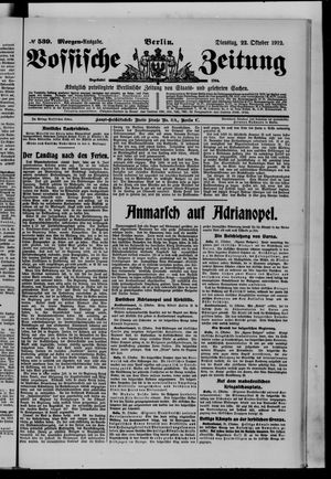 Vossische Zeitung vom 22.10.1912