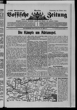 Vossische Zeitung vom 24.10.1912