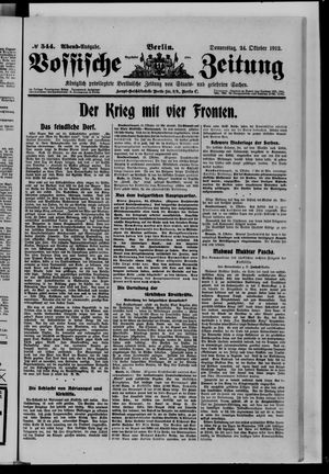 Vossische Zeitung vom 24.10.1912