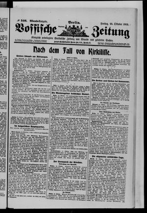 Vossische Zeitung vom 25.10.1912