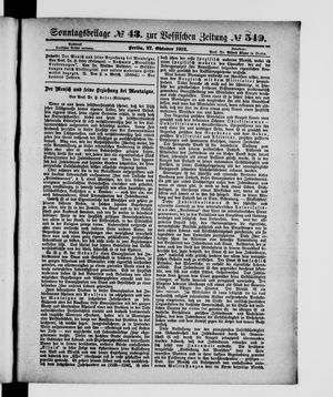 Vossische Zeitung vom 27.10.1912